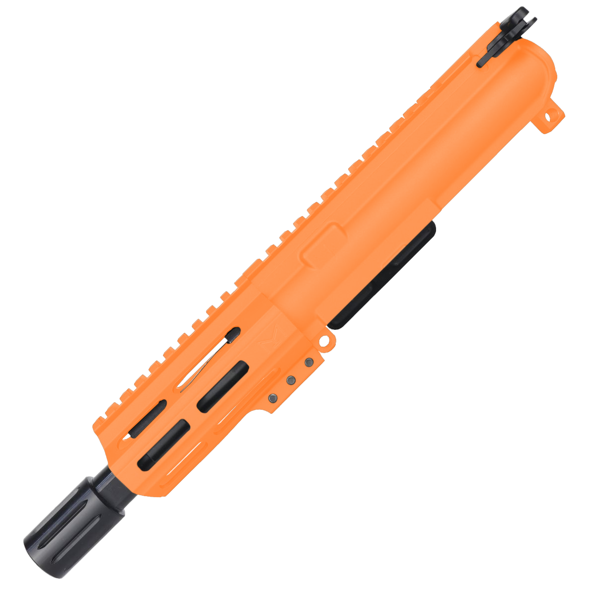 AR15 762x39Micro Pistol Upper Assembly 5" Barrel MLOK Handguard w/ Charging Handle - Tequila Sunrise Orange