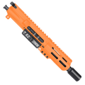 AR15 762x39Micro Pistol Upper Assembly 5" Barrel MLOK Handguard w/ Charging Handle - Tequila Sunrise Orange