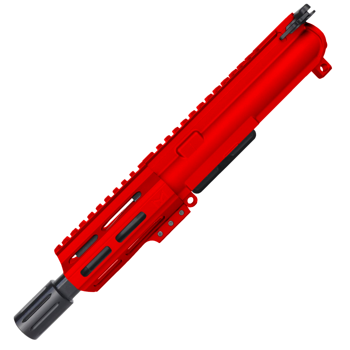 AR15 762x39 Micro Pistol Upper Assembly 5" Barrel MLOK Handguard w/ Charging Handle - Red