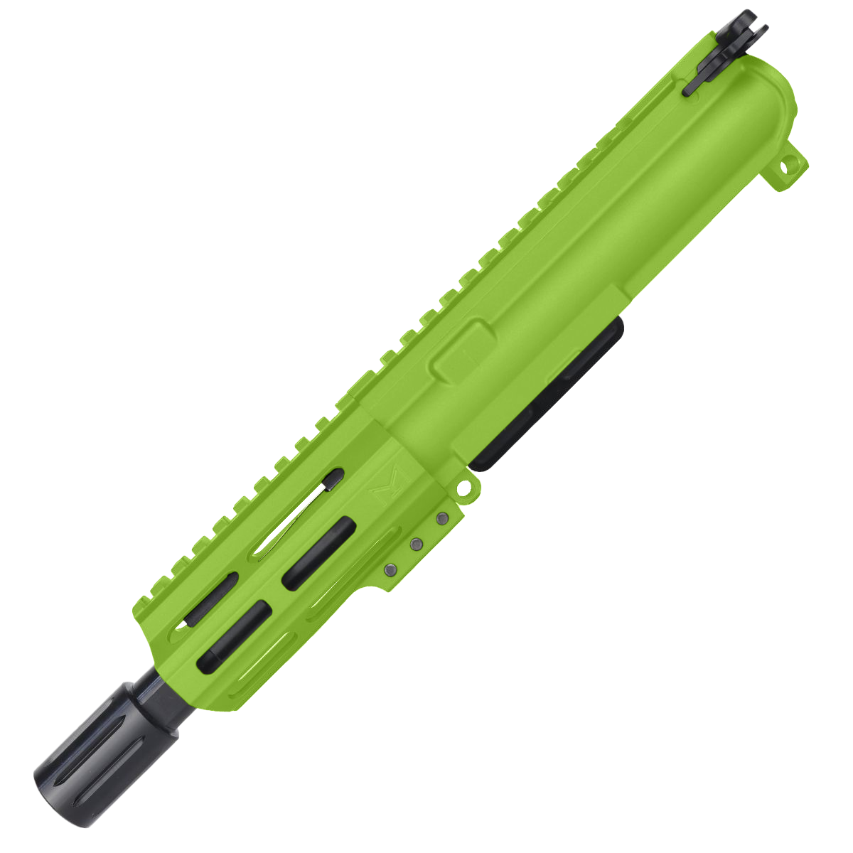 AR15 762x39Micro Pistol Upper Assembly 5" Barrel MLOK Handguard w/ Charging Handle - Zombie Green