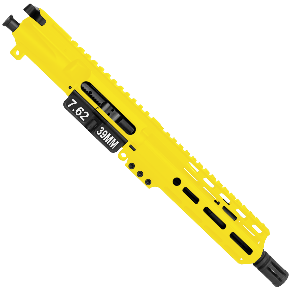 AR15 7.62X39 Pistol Upper Assembly MLOK Handguard Complete w/ Charging Handle - Lemon Zest