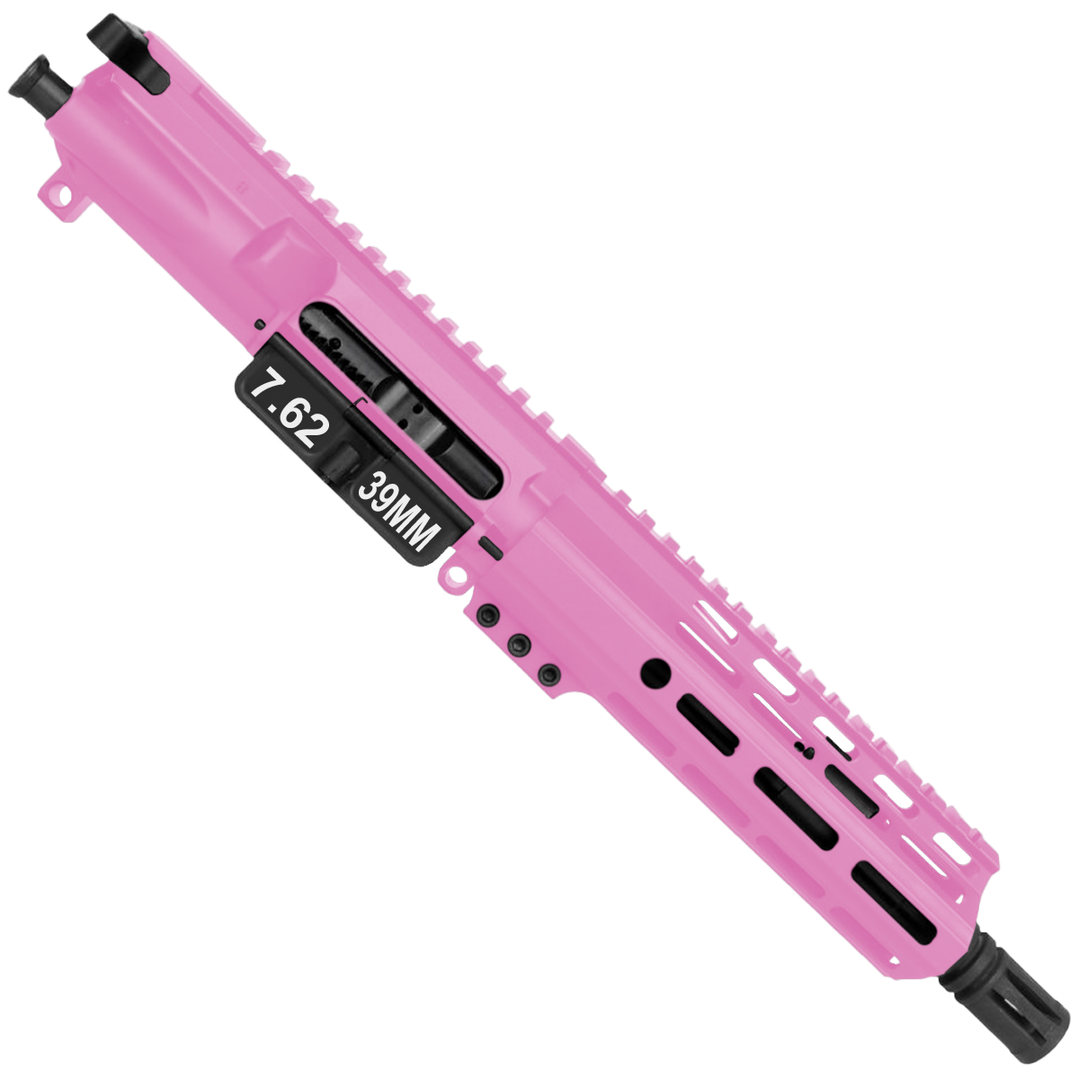AR15 7.62X39 Pistol Upper Assembly MLOK Handguard Complete w/ Charging Handle - Sig Pink
