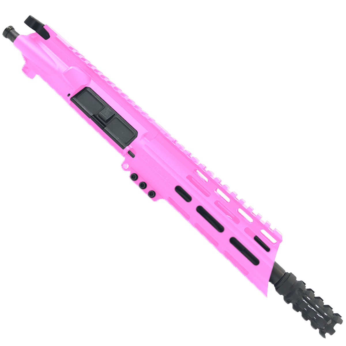 AR15 7.62x39mm Pistol Upper Assembly 7" Barrel Custom 7" Slanted MLOK Handguard Complete w/ BCG & Charging Handle - Sig Pink