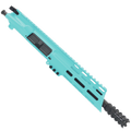 AR15 7.62x39mm Pistol Upper Assembly 7" Barrel Custom 7" Slanted MLOK Handguard Complete w/ BCG & Charging Handle - Robins Egg Blue