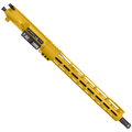 AR-15 7.62x39 Complete Upper Build Assembly 16" Barrel 15" Lightweight Hybrid MLOK Handguard - Gold