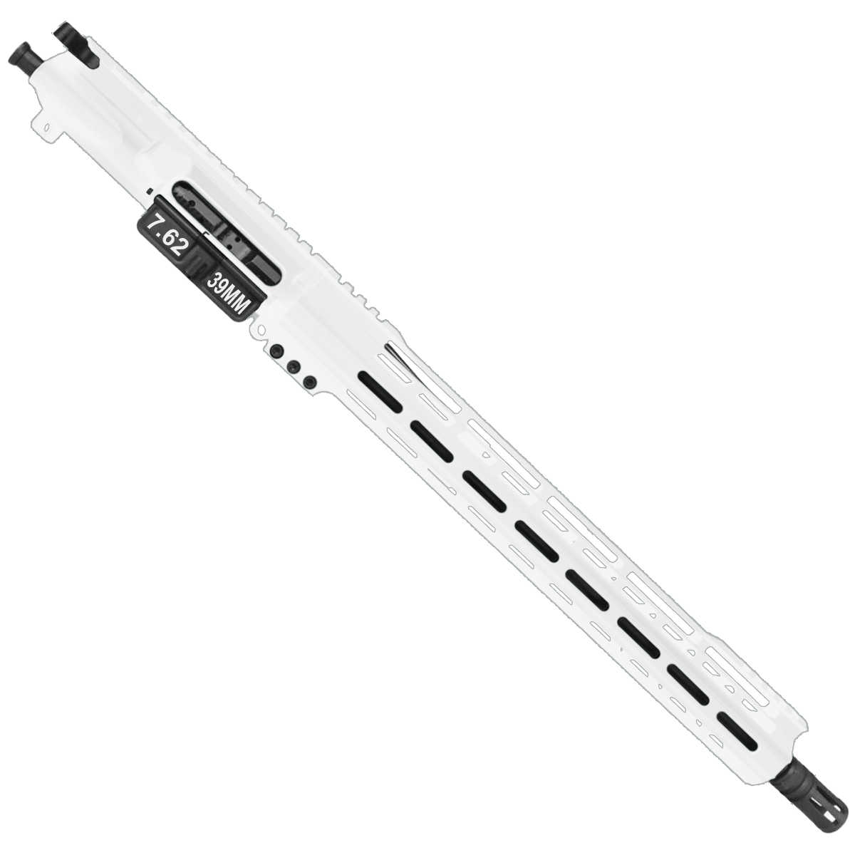 AR-15 Rifle Build Kit 7.62x39 16" Barrel 15" M-Lok Handguard - White