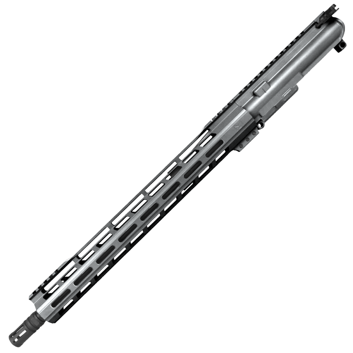 AR-15 7.62x39 Complete Upper Build Assembly 16" Barrel 15" Lightweight Hybrid MLOK Handguard - Tungsten Gray