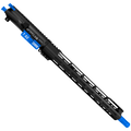 AR-15 7.62x39 Two-Tone Complete Upper Build Assembly 16" Barrel 15" Lightweight Hybrid MLOK Handguard - Black and Flame Blue
