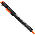 AR-15 7.62x39 Two-Tone Complete Upper Build Assembly 16" Barrel 15" Lightweight Hybrid MLOK Handguard - Black and Hunter Orange