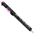 AR-15 7.62x39 Two-Tone Complete Upper Build Assembly 16" Barrel 15" Lightweight Hybrid MLOK Handguard - Black and Sig Pink