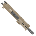 AR15 7.62x39mm Micro Pistol Upper Assembly 5" Barrel Custom 4" MLOK Handguard - Magpul FDE