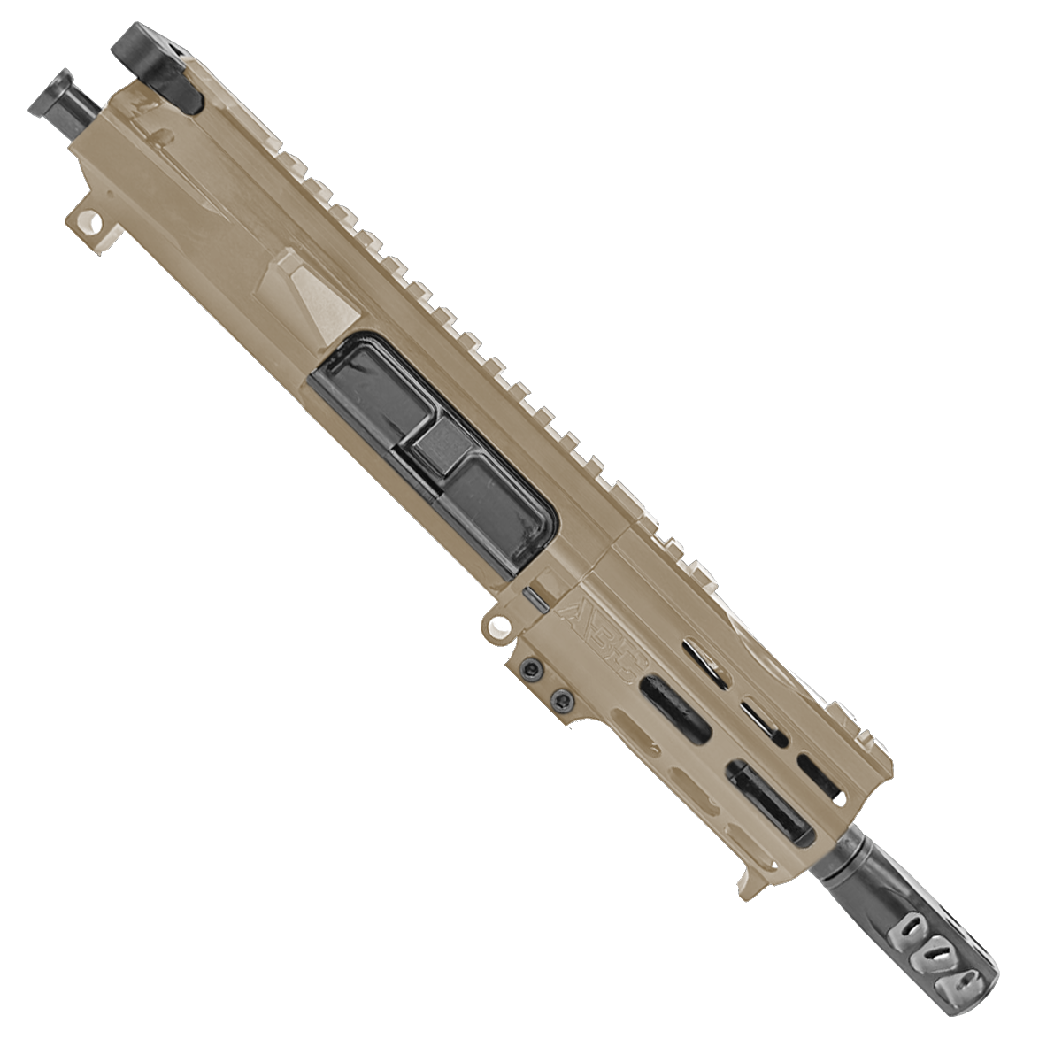 AR15 7.62x39mm Micro Pistol Upper Assembly 5" Barrel Custom 4" MLOK Handguard - Magpul FDE