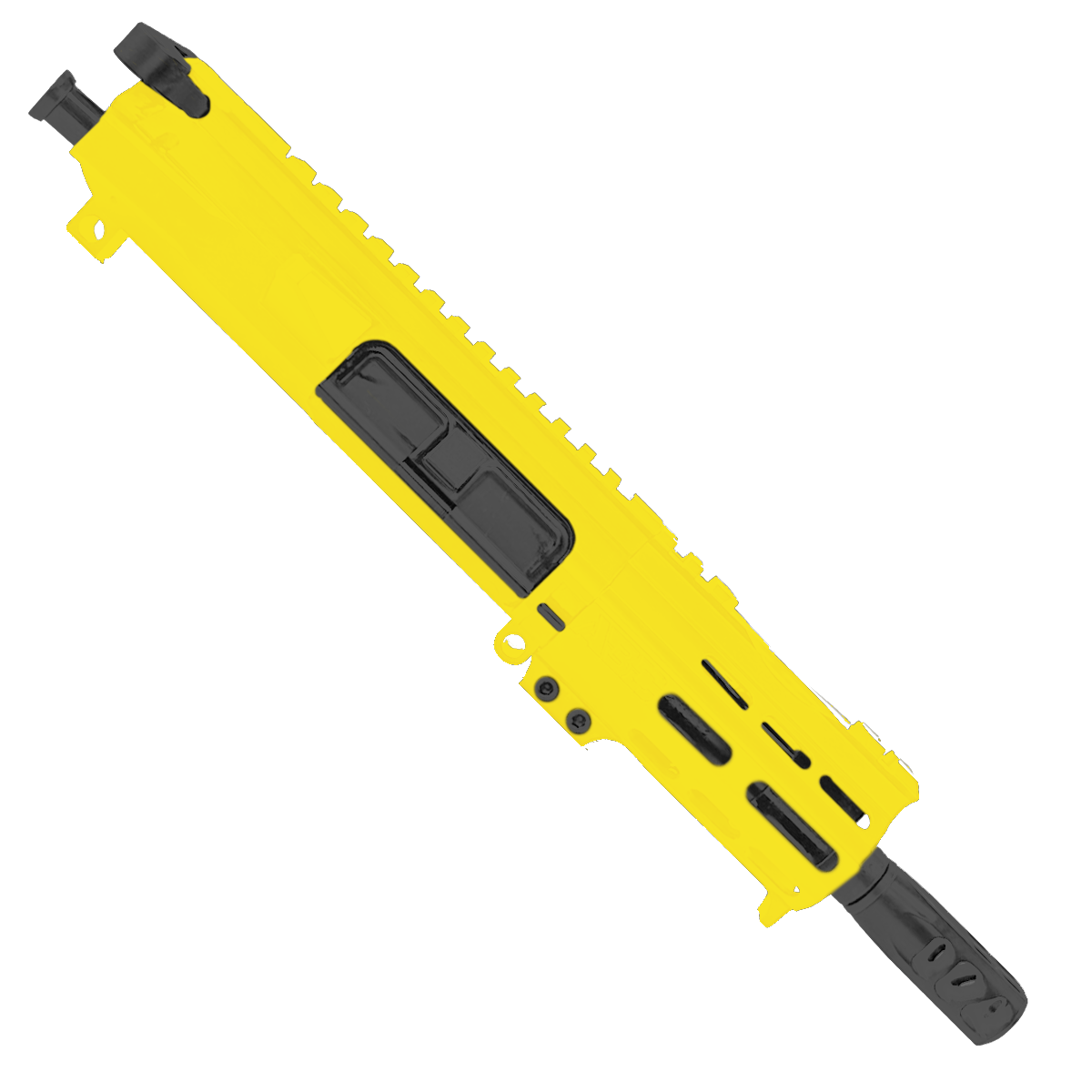 AR15 7.62x39mm Micro Pistol Upper Assembly 5" Barrel Custom 4" MLOK Handguard - Lemon Zest