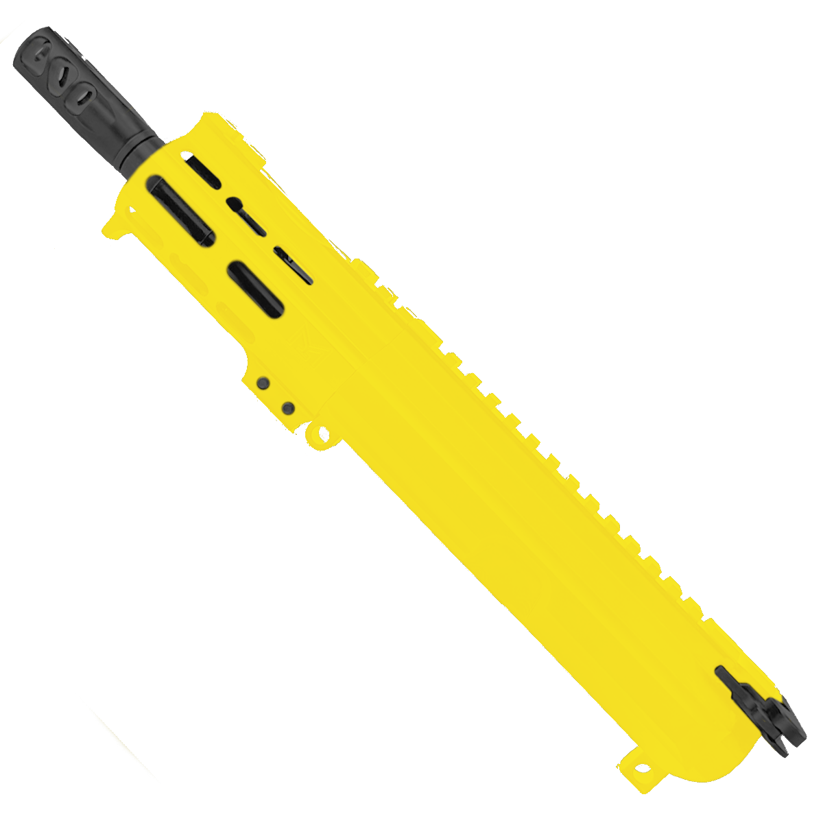 AR15 7.62x39mm Micro Pistol Upper Assembly 5" Barrel Custom 4" MLOK Handguard - Lemon Zest