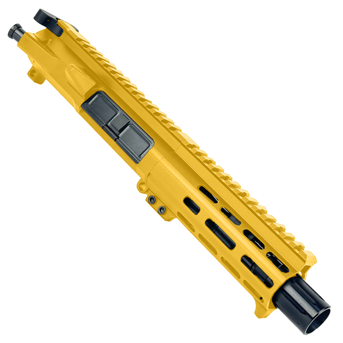 AR15 Billet Micro Pistol Build Kit 7.62x39mm 5" Barrel 5" M-Lok Handguard - Gold