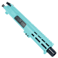 AR15 .7.62x39 Micro Pistol Upper Assembly 5" Barrel Custom 5.5" MLOK Handguard Complete w/ Charging Handle - Robins Egg Blue