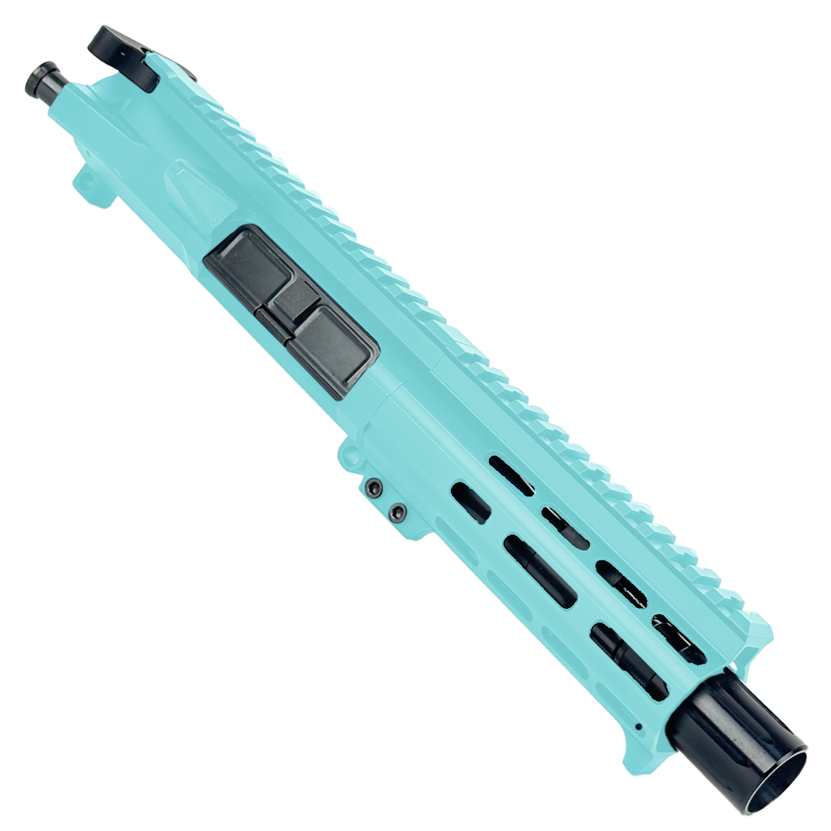 AR15 Billet Micro Pistol Build Kit 7.62x39mm 5" Barrel 5" M-Lok Handguard - Robins Egg Blue