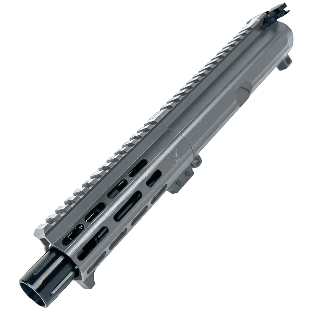 AR15 .7.62x39 Micro Pistol Upper Assembly 5" Barrel Custom 5.5" MLOK Handguard Complete w/ Charging Handle - Tungsten Gray
