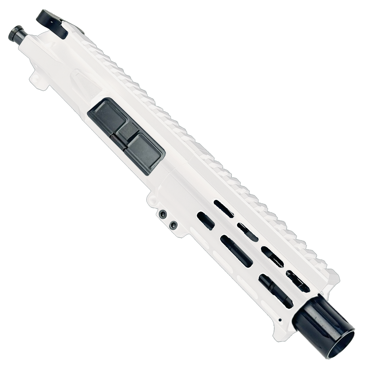 AR15 Billet Micro Pistol Build Kit 7.62x39mm 5" Barrel 5" M-Lok Handguard - Storm Trooper White