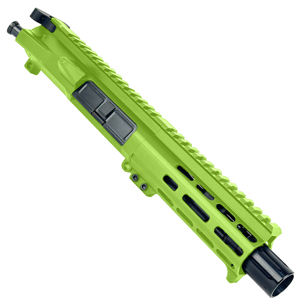 AR15 .7.62x39 Micro Pistol Upper Assembly 5" Barrel Custom 5.5" MLOK Handguard Complete w/ Charging Handle - Zombie Green