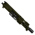 AR15 762x39 Micro Pistol Upper Assembly 5" Barrel Custom 5" Top Cut Custom MLOK Handguard Complete w/ Charging Handle - Magpul ODG