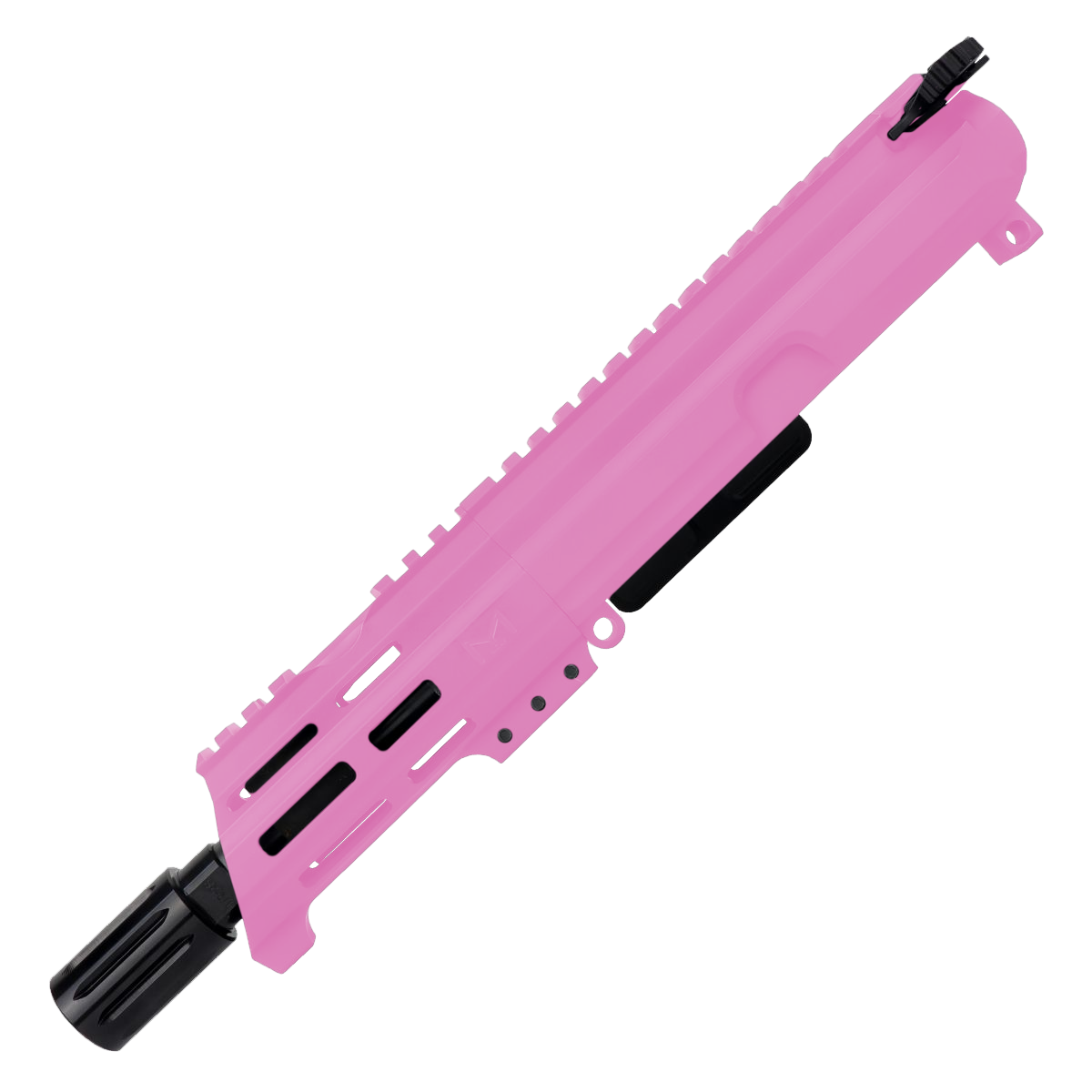 AR15 762x39 Micro Pistol Upper Assembly 5" Barrel Custom 5" Top Cut Custom MLOK Handguard Complete w/ Charging Handle - Sig Pink