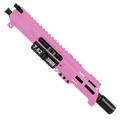 AR15 762x39 Micro Pistol Upper Assembly 5" Barrel Custom 5" Top Cut Custom MLOK Handguard Complete w/ Charging Handle - Sig Pink
