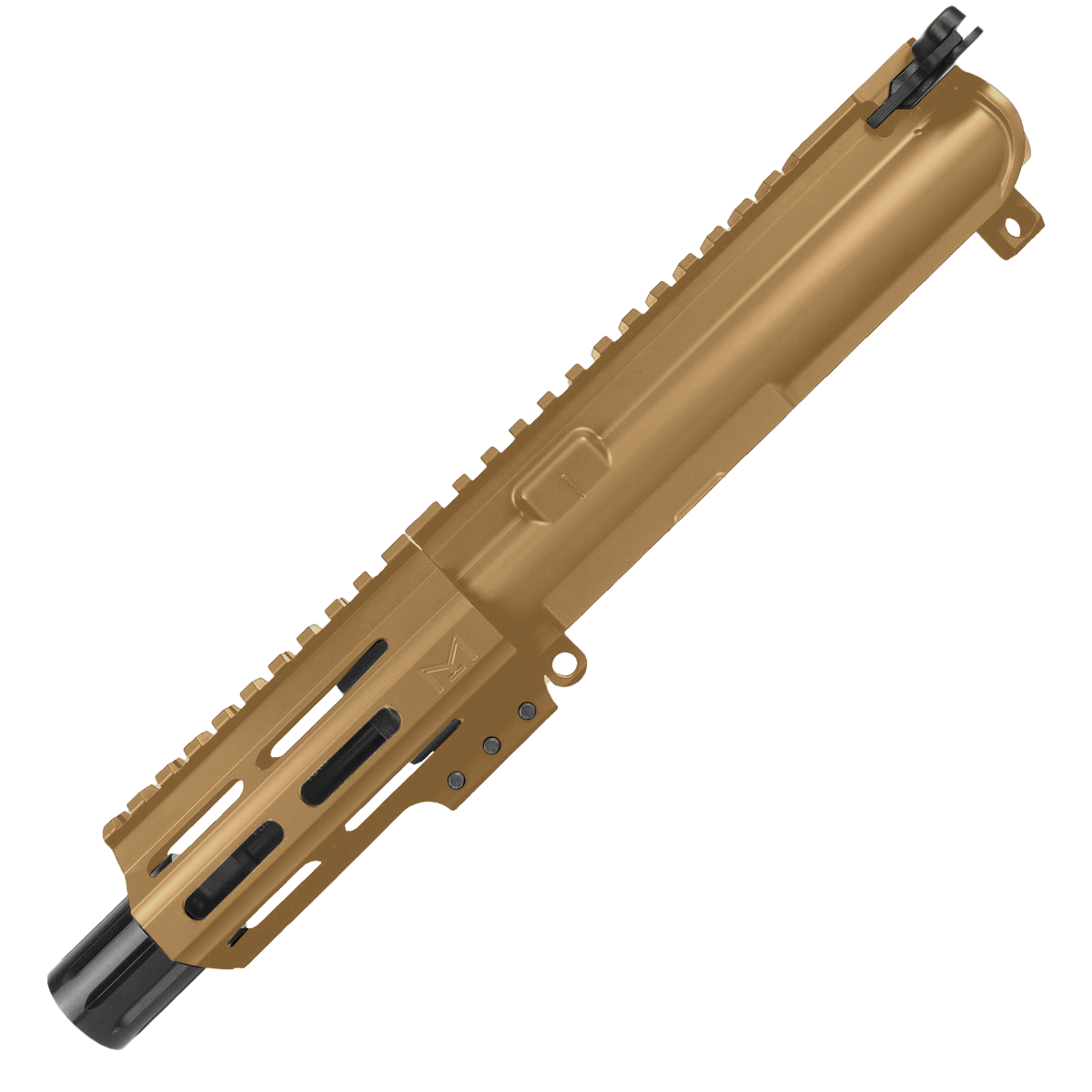 AR9 9mm Pistol Upper Assembly 4" Barrel MLOK Handguard Complete w/ Charging Handle -Bronze