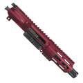 AR9 9mm Pistol Upper Assembly 4" Barrel MLOK Handguard Complete w/ Charging Handle - Cranberry Frost