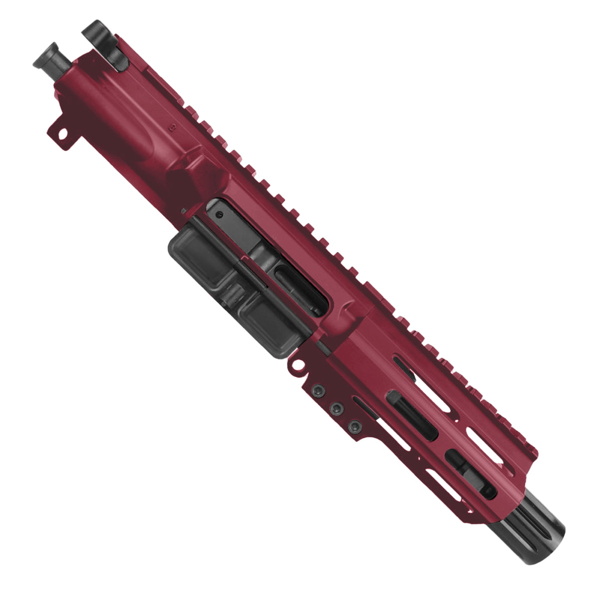 AR9 9mm Pistol Upper Assembly 4" Barrel MLOK Handguard Complete w/ Charging Handle - Cranberry Frost