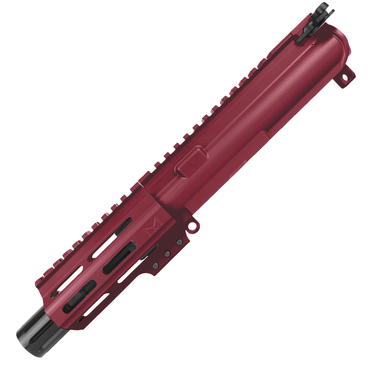AR9 9mm Pistol Upper Assembly 4" Barrel MLOK Handguard Complete w/ Charging Handle - Cranberry Frost