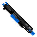 AR9 9mm Two-Tone Pistol Upper Assembly 4" Barrel MLOK Handguard Complete w/ Charging Handle - Black and Flame Blue