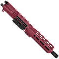 AR 9MM 7" Complete Upper Assembly 7.5" Barrel and 7" D-Cut MLOK Handguard - Cranberry Frost