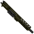 AR 9MM 7" Complete Upper Assembly 7.5" Barrel and 7" D-Cut MLOK Handguard - Magpul ODG