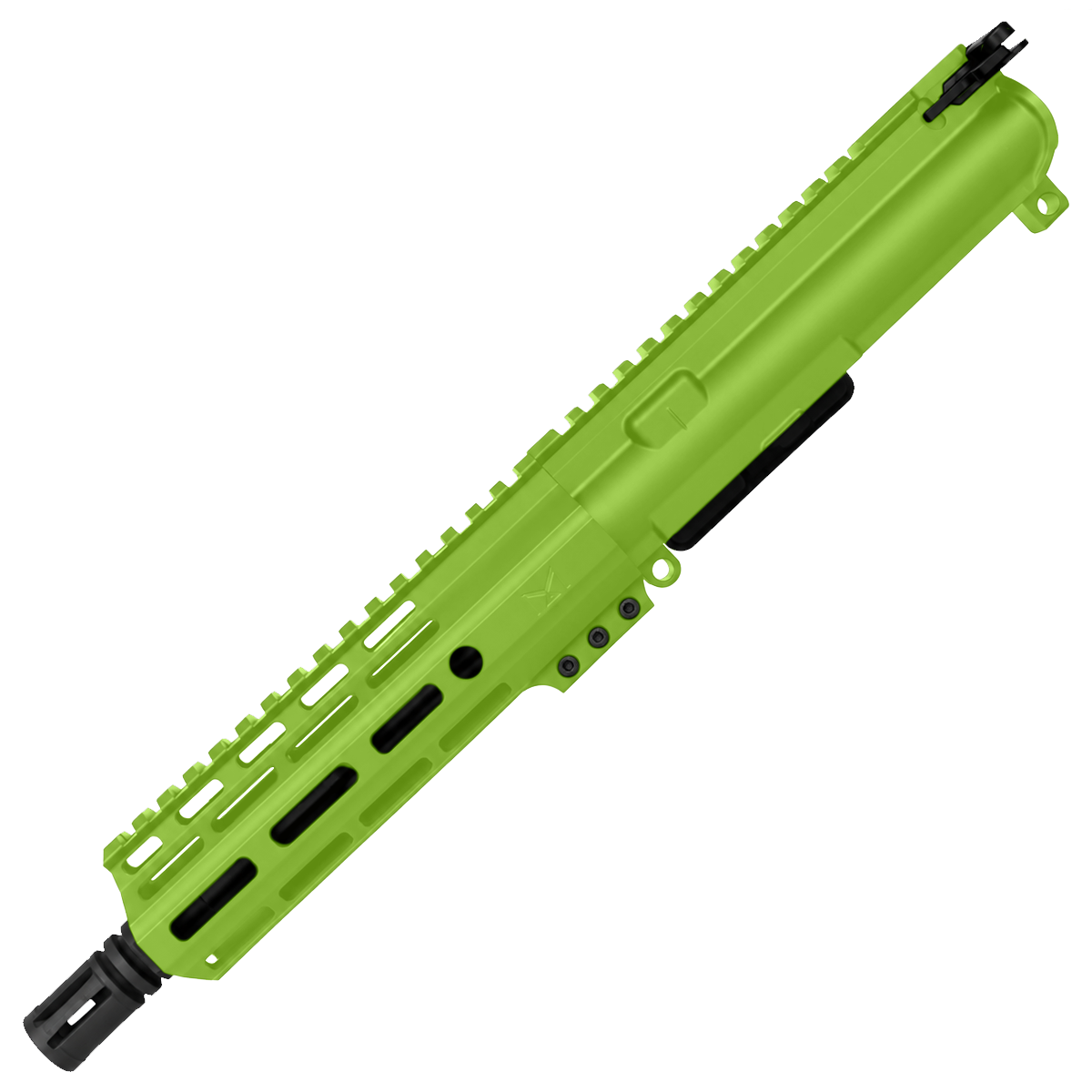 AR 9MM 7" Complete Upper Assembly 7.5" Barrel and 7" D-Cut MLOK Handguard - Zombie Green