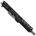 AR 9MM Two-Tone 7" Complete Upper Assembly 7.5" Barrel and 7" D-Cut MLOK Handguard - Black and Tungsten Gray