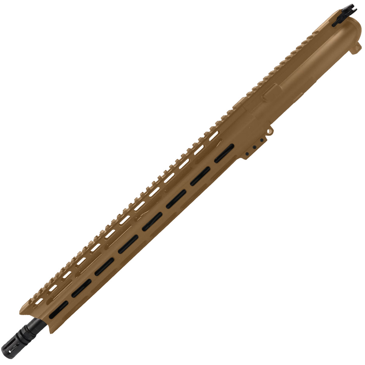 AR 9mm Upper Assembly 16" Nitride Barrel W/ Custom 15" M-LOK & Charging Handle - Burnt Bronze