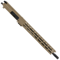 AR 9mm Upper Assembly 16" Nitride Barrel W/ Custom 15" M-LOK & Charging Handle - Flat Dark Earth