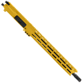AR 9mm Upper Assembly 16" Nitride Barrel W/ Custom 15" M-LOK & Charging Handle - Gold