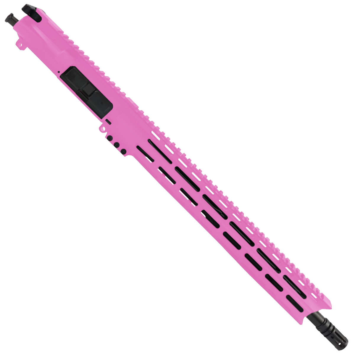 AR 9mm Upper Assembly 16" Nitride Barrel W/ Custom 15" M-LOK & Charging Handle - Sig Pink