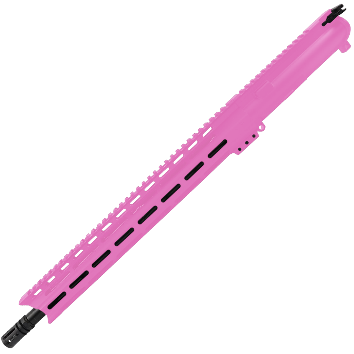 AR 9mm Upper Assembly 16" Nitride Barrel W/ Custom 15" M-LOK & Charging Handle - Sig Pink