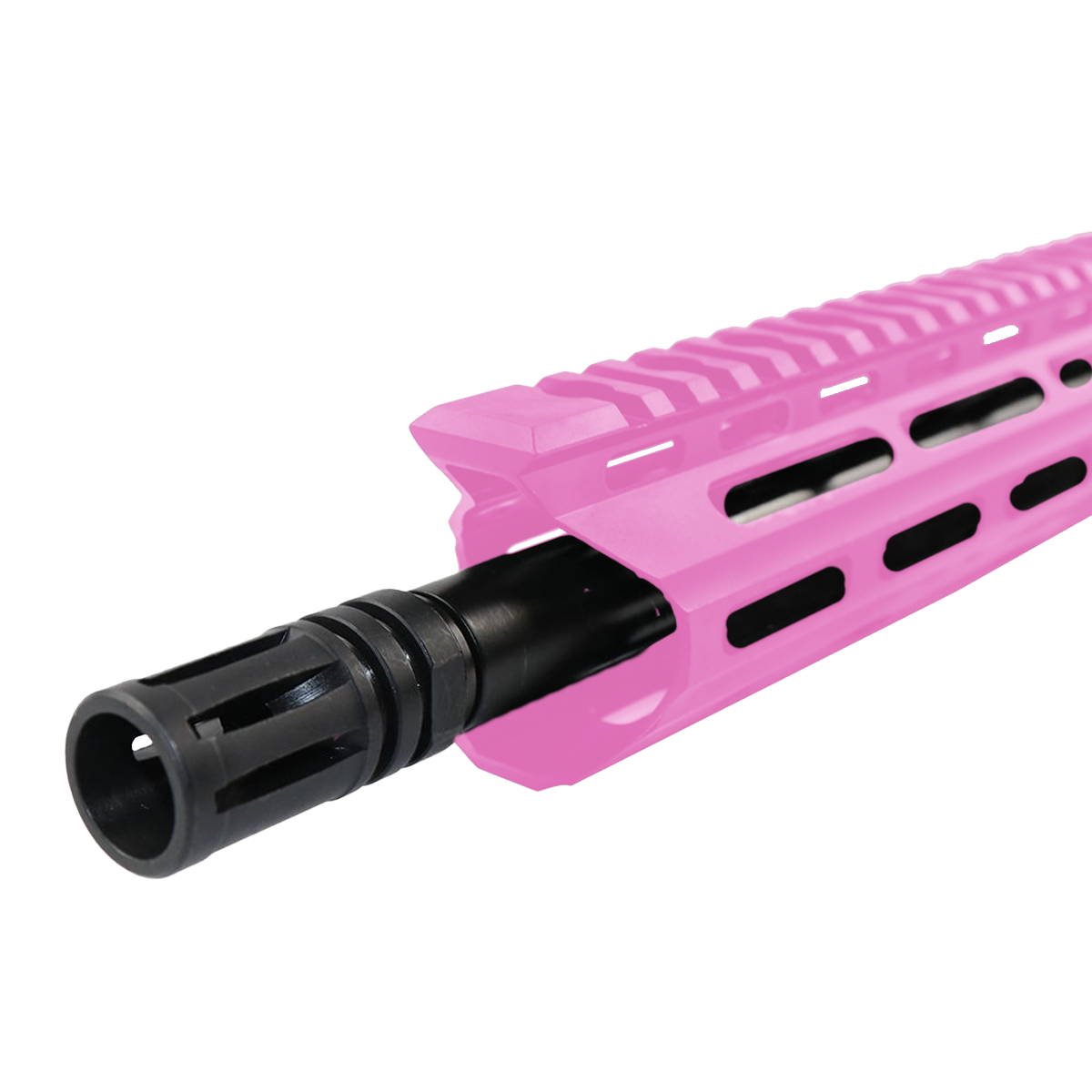 AR 9mm Upper Assembly 16" Nitride Barrel W/ Custom 15" M-LOK & Charging Handle - Sig Pink