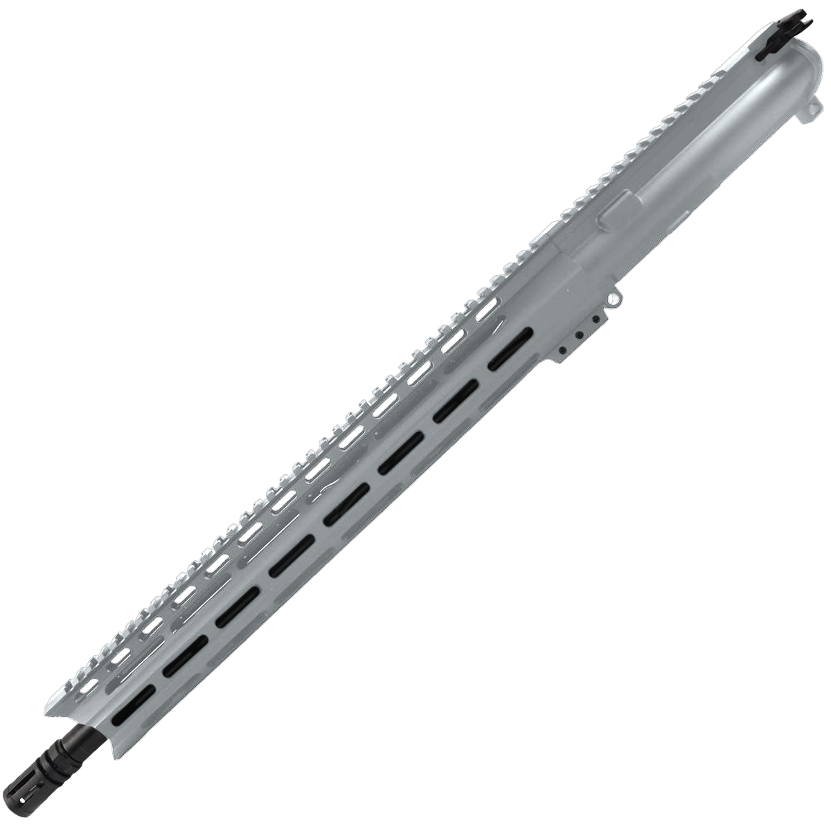 AR 9mm Upper Assembly 16" Nitride Barrel W/ Custom 15" M-LOK & Charging Handle - Tungsten Gray