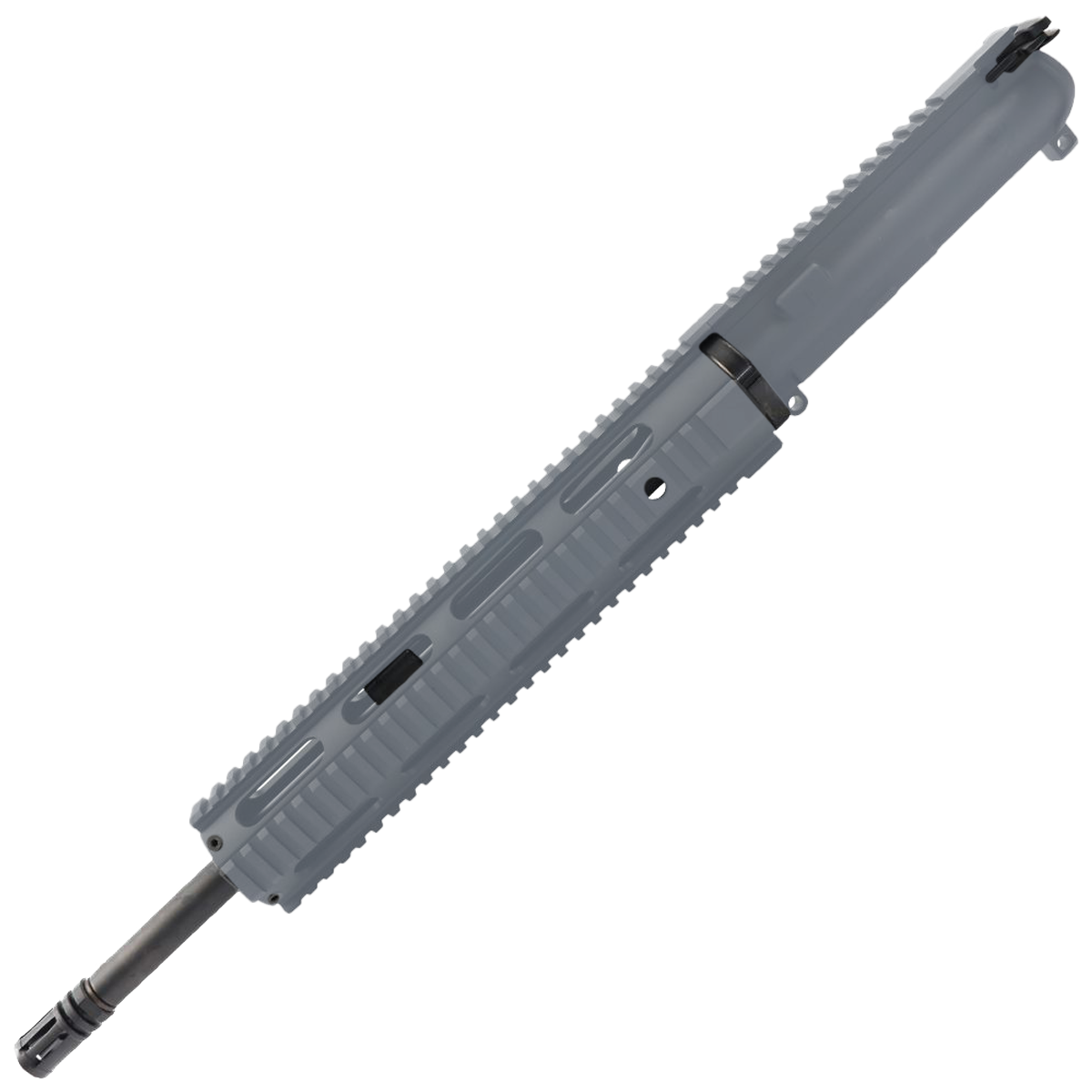AR 9mm Upper Assembly 16" Barrel W/ 12" Quadrail Handguard w/ Charging Handle - Sniper Grey