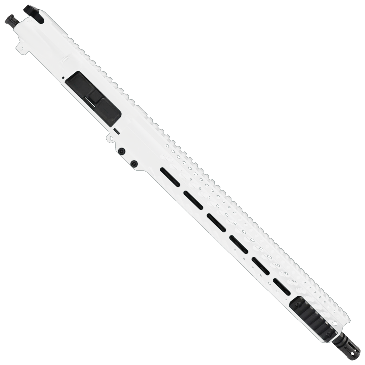 AR 9mm Upper Assembly 16" Barrel W/ Slim M-LOK w/ Charging Handle - Storm Trooper White