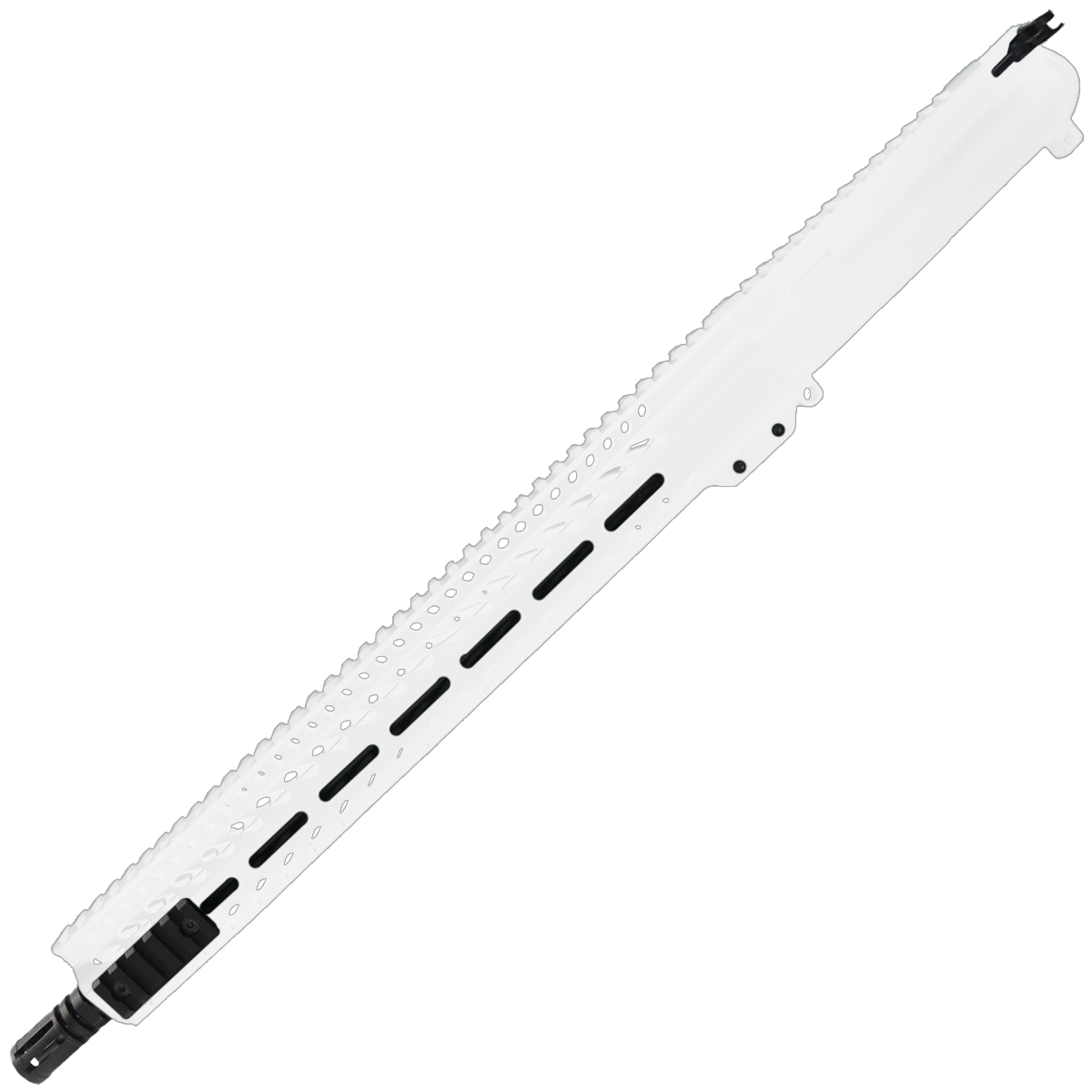 AR 9mm Upper Assembly 16" Barrel W/ Slim M-LOK w/ Charging Handle - Storm Trooper White