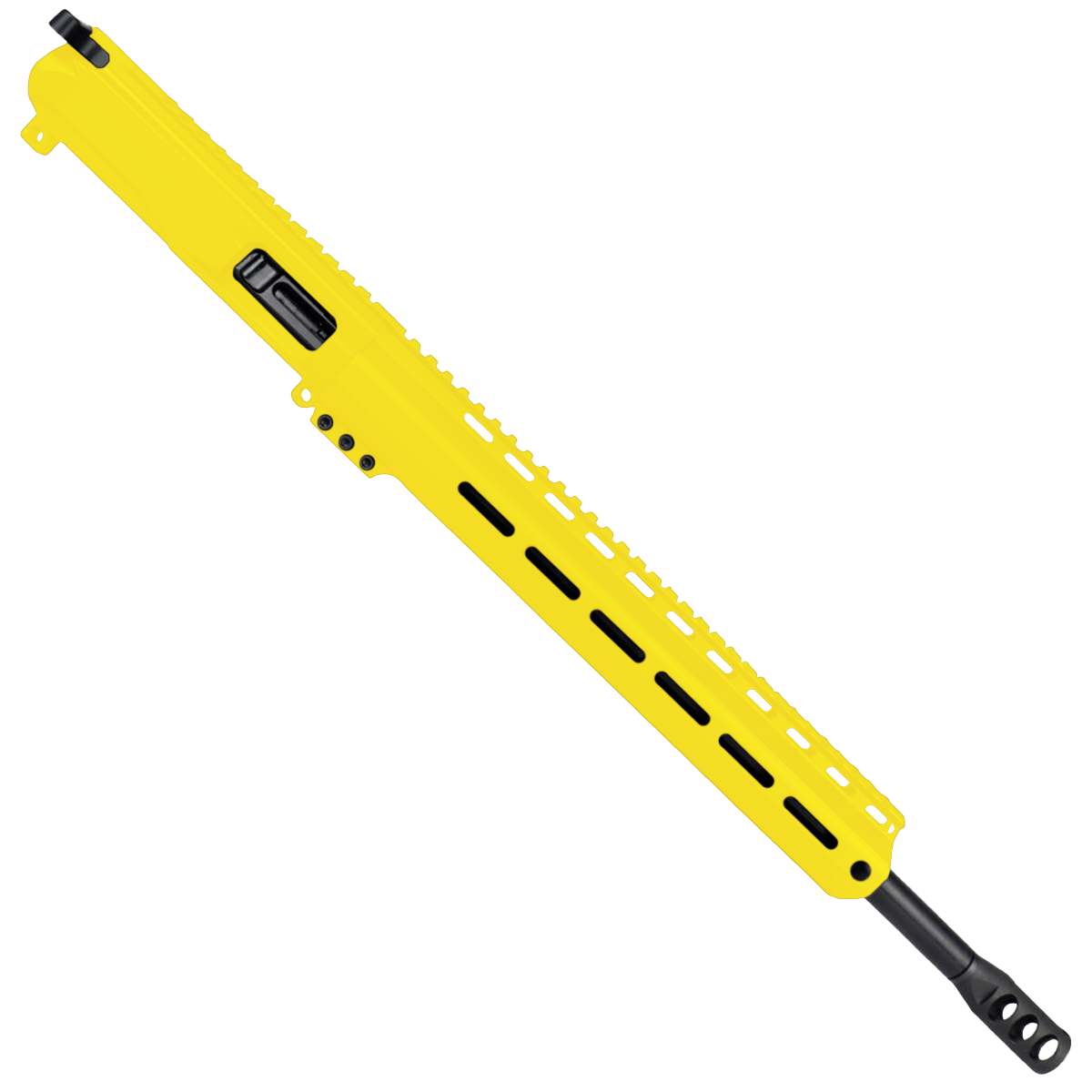 AR9 9mm Rifle Billet Upper Assembly 16" Barrel MLOK Handguard Complete w/ Charging Handle - Cerakote Lemon Zest