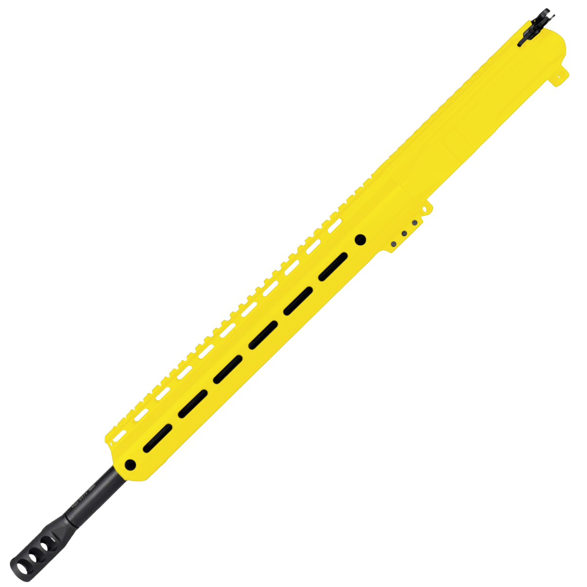 AR9 9mm Rifle Billet Upper Assembly 16" Barrel MLOK Handguard Complete w/ Charging Handle - Cerakote Lemon Zest