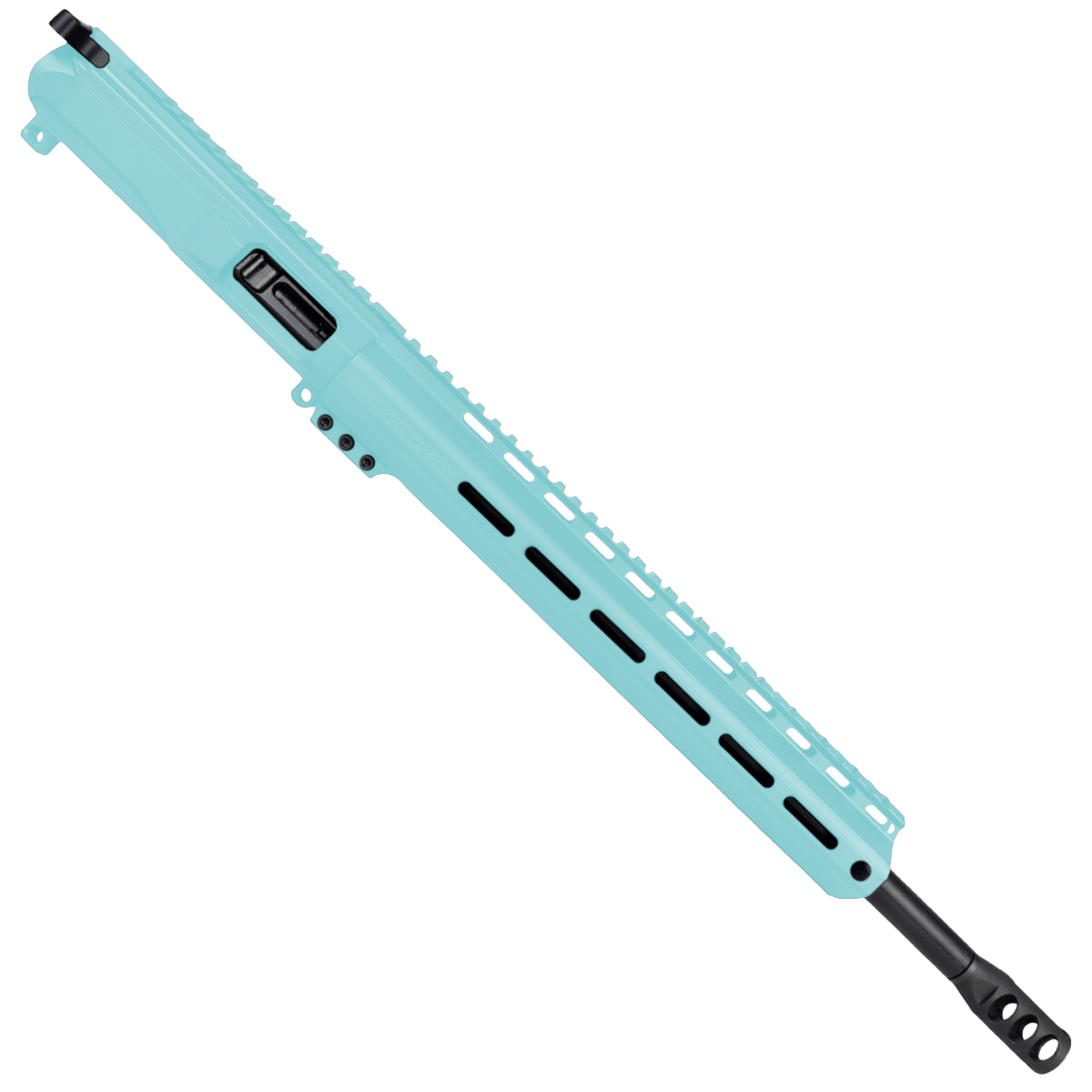 AR9 9mm Rifle Billet Upper Assembly 16" Barrel MLOK Handguard Complete w/ Charging Handle - Robins Egg Blue