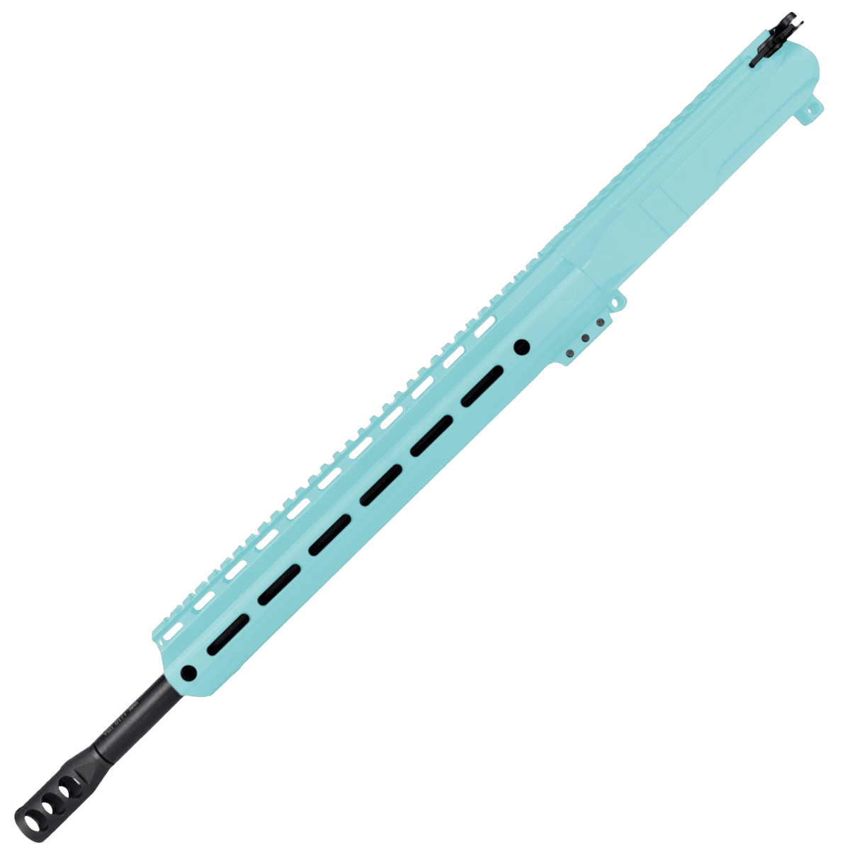 AR9 9mm Rifle Billet Upper Assembly 16" Barrel MLOK Handguard Complete w/ Charging Handle - Robins Egg Blue